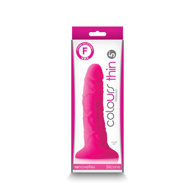 Colours - Pleasures - Thin 5 Inch Dildo - Pink