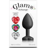 Glams Xchange Heart - Small - Black