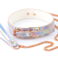 Cosmo Bondage - Collar and Leash - Rainbow