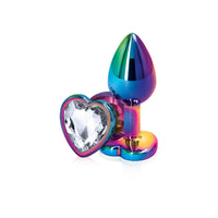 Rear Assets - Mulitcolor Heart - Small - Clear