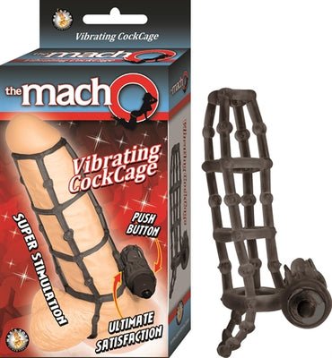 The Macho Vibrating Cockcage - Black