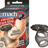 Macho Vibrating Cock Sling - Black