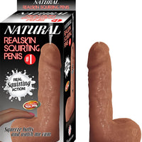 #1 Natural Realskin Squirting Penis - Brown