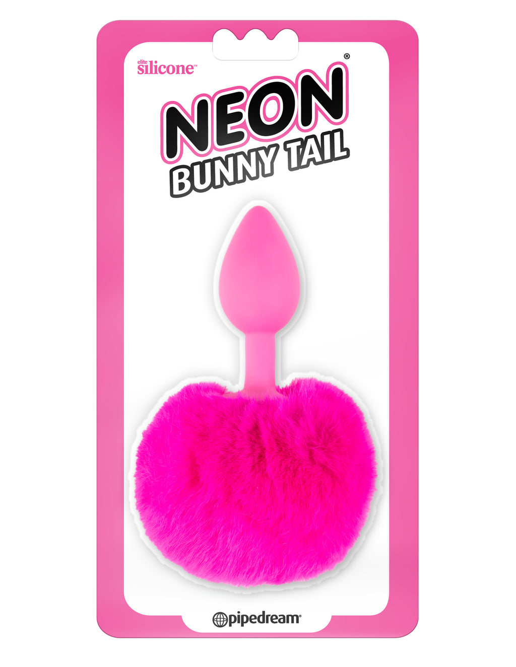 Neon Bunny Tail - Pink