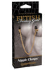 Fetish Fantasy Gold Chain Nipple Clamps - Gold