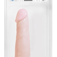 Basix Rubber Works 7.5 Inch Dong With Suction Cup  - Flesh