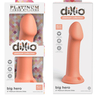 Dillio Platinum - Big Hero 6 Inch Dildo - Peach
