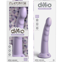 Dillio Platinum - Slim Seven 7 Inch Dildo - Purple