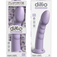 Dillio Platinum - Super Eight 8 Inch Dildo - Purple