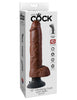 King Cock 10-Inch Vibrating Cock With Balls -  Brown