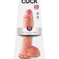 King Cock 10-Inch Cock With Balls - Flesh