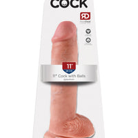 King Cock 11-Inch Cock With Balls - Flesh