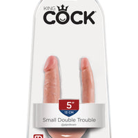 King Cock Small Double Trouble - Flesh