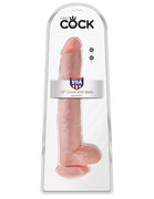 King Cock 14" Cock With Balls - Light