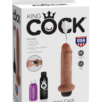 King Cock 6" Squirting Cock - Tan
