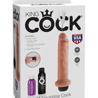 King Cock 7" Squirting Cock - Flesh