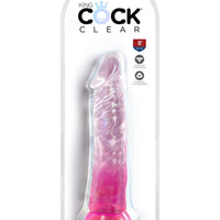 King Cock Clear 8 Inch - Pink