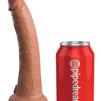 King Cock Elite 7 Inch Dual Density Silicone Cock  - Tan