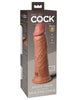 King Cock Elite 8 Inch Silicone Dual Density Cock  - Tan