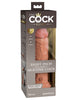 King Cock Elite 8 Inch Silicone Dual Density Cock  - Tan