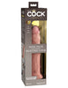 King Cock Elite 9 Inch Silicone Dual Density  Cock - Light