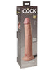 King Cock Elite 10 Inch Dual Density Silicone Cock - Light