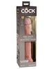 King Cock Elite 10 Inch Dual Density Silicone Cock - Light