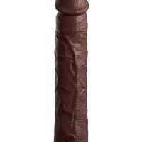 King Cock Elite 11 Inch Silicone Dual Density Cock - Brown