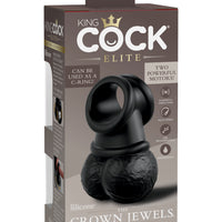 King Cock Elite - the Crown Jewels - Vibrating  Vibrating Silicone Swinging Balls