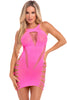 Back 2 Basixxx Hi-Neck Dress - One Size - Pink