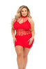 Rich B Phase Dress - Queen Size - Red