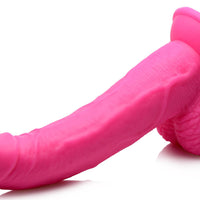 Pop Pecker 7.5 Inch Dildo With Balls - Pink