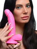 Pop Pecker 7.5 Inch Dildo With Balls - Pink