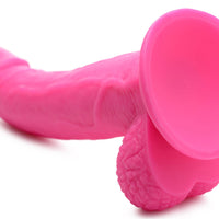 Pop Pecker 7.5 Inch Dildo With Balls - Pink