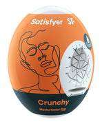 3 Pc Set Masturbator Egg - Crunchy - Orange