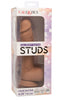 Dual Density Silicone Studs 6.25 Inch - Brown