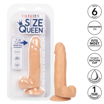 Size Queen 6 inch-15.25 Cm - Ivory