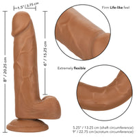 Size Queen 6 inch-15.25 Cm - Brown