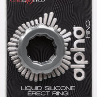 Alpha Liquid Silicone Erect Ring - Gray