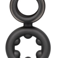 Alpha Liquid Silicone Dual Support Magnum Ring - Black