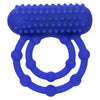 Silicone Rechargeable 10 Bead Maximus Ring - Blue