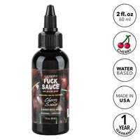 Fuck Sauce Flavored Water-Based Personal  Lubricant - Cherry - 2 Fl. Oz.