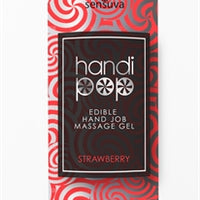 Handi Pop Handjob Massage Gel - Strawberry - 4.2 Oz.