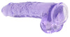 9 Inch Realistic Dildo With Balls - Purple
