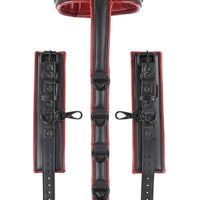 Saffron Neck and Wrist Restraint - Black/red