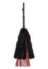 Saffron Faux Fur Flogger - Black/red