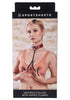 Saffron Collar With Nipple Clamps - Black/red
