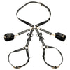 Bondage Harness With Bows - Medium/large - Black