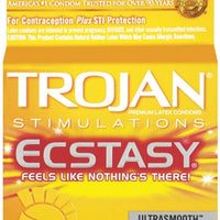 Trojan Ultra Ribbed Ecstasy - 3 Pack