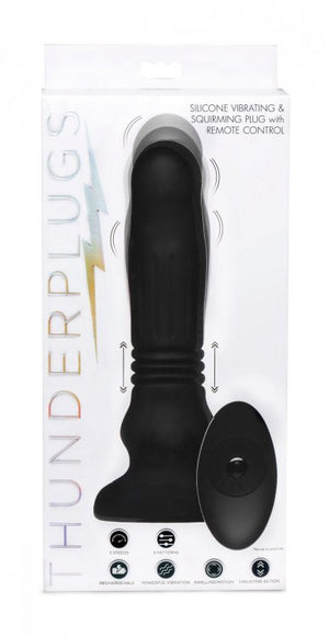 Silicone Swelling & Thrusting Plug With Remote Control
